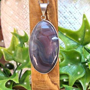 .925 Botswana Agate Necklace🔮